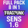 Full Pack 8 in 1 Bloody/X7 FragPunk сенса - 1.6