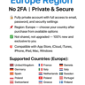 Apple ID Европа: UK   FR   DE   Другие | Без 2FA