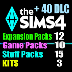 SIMS 4   40 DLC (12 допов 10 наборов 15 кат. 3 компл.)