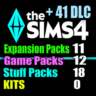 SIMS 4   41 DLC (11 допов 12 наборов 18 кат. 0 компл.)