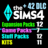 SIMS 4   42 DLC (12 допов 7 наборов 12 кат. 11 компл.)