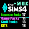 SIMS 4   59 DLC (17 допов 11 наборов 13 кат. 18 компл.)
