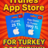 Подарочная карта iTunes от 25 до 1000 турецких лир (TR)