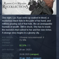 Raining City: Millions Recollections АВТОДОСТАВКА STEAM GLOBAL МГНОВЕННО ЛИЦЕНЗИЯ