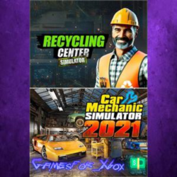 ☀️Recycling Center Simulator & Car Mechanic Simulator 2021 XBOX