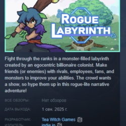 Rogue Labyrinth АВТОДОСТАВКА STEAM GLOBAL МГНОВЕННО ЛИЦЕНЗИЯ