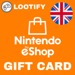 Nintendo Gift Card eShop    15/25/50/100 GBP    UK