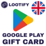 Google Play Gift Card    5/10/25/50/100 GBP    UK