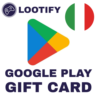 Google Play Gift Card    5/10/50/100 EUR    Италия