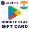 Google Play Gift Card    50/100/500/1000 INR   Индия