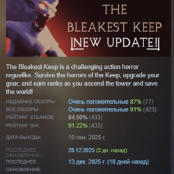 The Bleakest Keep АВТОДОСТАВКА STEAM GLOBAL МГНОВЕННО ЛИЦЕНЗИЯ