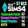 SIMS 4   57 DLC (17 допов 11 наборов 14 кат. 15 компл.)