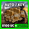 24/7 АВТО | 8100 UC КЛЮЧ | PUBG Mobile GLOBAL