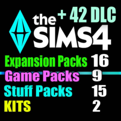 SIMS 4   42 DLC (16 допов 9 наборов 15 кат. 2 компл.)
