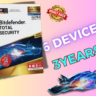 Bitdefender Total Security 6 устройств, ключ на 3 года.
