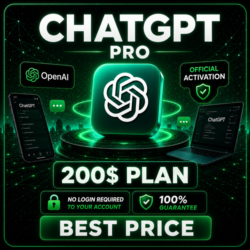 ChatGPT PRO — безлимитное использование на 1 месяц, без входа в аккаунт.