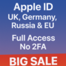 Apple ID Европа — UK, DE, RU | Full Access, No 2FA
