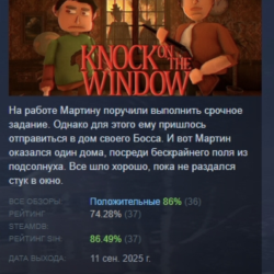 Knock On The Window АВТОДОСТАВКА STEAM GLOBAL МГНОВЕННО ЛИЦЕНЗИЯ