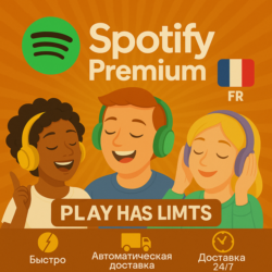 Spotify Premium - 1/3/6 месяцев подписки | FR