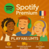 Spotify Premium - 1/3/6 месяцев подписки | FR