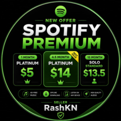 Spotify Premium New (1,3 или 12 месяцев) — тарифы Platinum и Standard