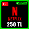 АВТО Карта пополнения Netflix 250 TL ТУРЦИЯ 24/7