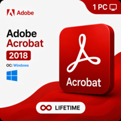 Adobe Acrobat Pro 2018  Windows 1 Device  Lifetime