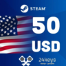 🎯STEAM 50 ДОЛЛАРОВ (USA|EU|TR|GBP|ARG)🎯