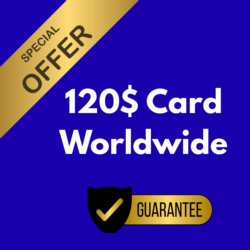 Карта Global Card номиналом 120$ для оплаты любых услуг