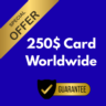Карта Global Card номиналом 250$ для оплаты любых услуг