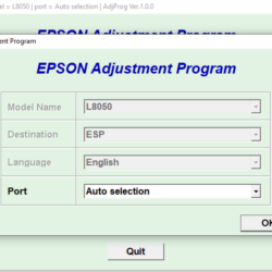 Epson L8050 L8058 Adjustment Program
