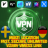 1 месяц V2Ray VPN —несколько локаций —10Гбит/с  999ГБ