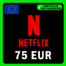 АВТО Карта пополнения Netflix 75 EUR ЕВРОПА 24/7