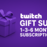 Подарочная подписка на Twitch | План на 1, 3 или 6 меся