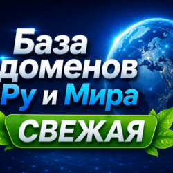 База доменов Ру и Мира Обновление за:  ( Август )  2026