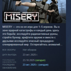 MISERY АВТОДОСТАВКА STEAM GLOBAL МГНОВЕННО ЛИЦЕНЗИЯ