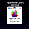 Apple Gift Cards (Канада) 5–200 CAD | Коды пополнения