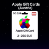 Apple Gift Cards (Австрия) 2–250 EUR | Коды пополнения
