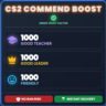 САМЫЙ ДЕШЕВЫЙ! (1000/1000/1000) - CS2 БУСТ ПОХВАЛ -7/24