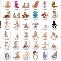 75  Прозрачных PNG-изображений Малышей