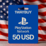 США PlayStation Netwoк 50 USD Подарочная карта код пин