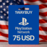 США PlayStation Netwoк 75 USD Подарочная карта код пин