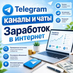 База 9000 Телеграм чатов и каналов - Заработок в интернете (2026 год)