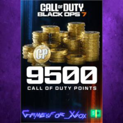 9,500 Black Ops 7 or Call of Duty Warzone Points XBOX DLC