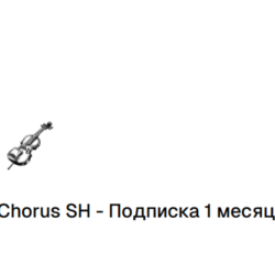 CHORUS SH ПОДПИСКА - 1 МЕСЯЦ