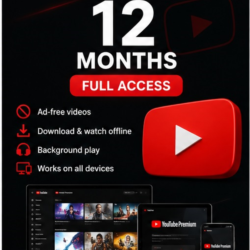 YouTube Premium, 12 месяцев, ЛИЧНЫЙ аккаунт    – Полный доступ –    Глобальный