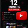 YouTube Premium, 12 месяцев, ЛИЧНЫЙ аккаунт    – Полный доступ –    Глобальный