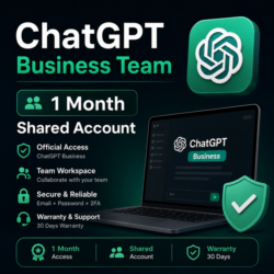 ChatGPT Business Team на 1 месяц | Общий аккаунт | Гарантия