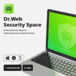 Dr.Web на 2 года: 1 ПК/Mac