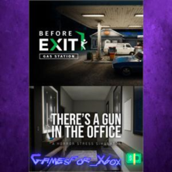 ☀️Before Exit  Gas Station   There’s a Gun in the Office bundle XBOX